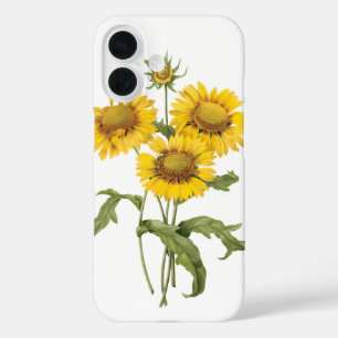 Coques iPhone 16 Couverture florale vintage Fleur de plaid Tourneso