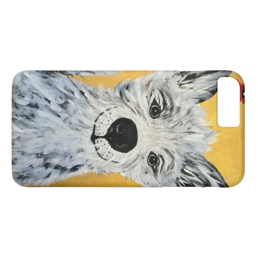 Coques Case-Mate iPhone Couverture heureuse du chien IPhone4 (Dos (Horizontal))