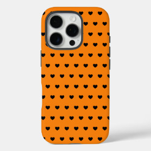 Coques iPhone 16 Pro Couverture i-Phone orange et noir