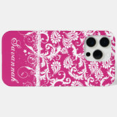Coques Case-Mate iPhone Couverture i-Phone personnalisée rose funky Damask (Verso (horizontal))