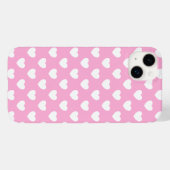Coques Case-Mate iPhone Couverture i-Phone pour coeur rose et blanc fémini (Verso (horizontal))