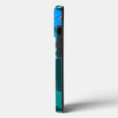 Coques Case-Mate iPhone Couverture iPhone Blue Blossom Elegance (Verso / Gauche)