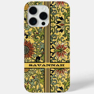 Coque iPhone 15 Pro Max Couverture iPhone Damask personnalisée - Choisisse