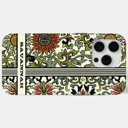 Coques Case-Mate iPhone Couverture iPhone Damask personnalisée - Choisisse (Verso (horizontal))