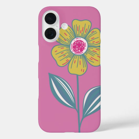 Coques Case-Mate iPhone Couverture iPhone Flower Folklore (Verso)