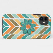 Coques Case-Mate iPhone Couverture iPhone, Retro Chevron, Flower Power iPh (Dos (Horizontal))