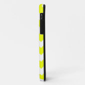 Coques Case-Mate iPhone couverture jaune de Chevron de Coque-Compagnon de (Dos/Gauche)