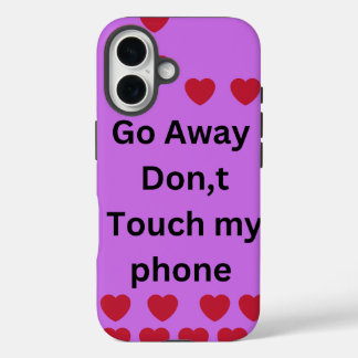 Coques iPhone 16 couverture mobile coeur rouge