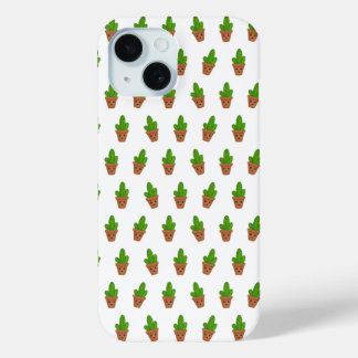 Coque Pour iPhone 15 Couverture mobile Motif Cute Cactus