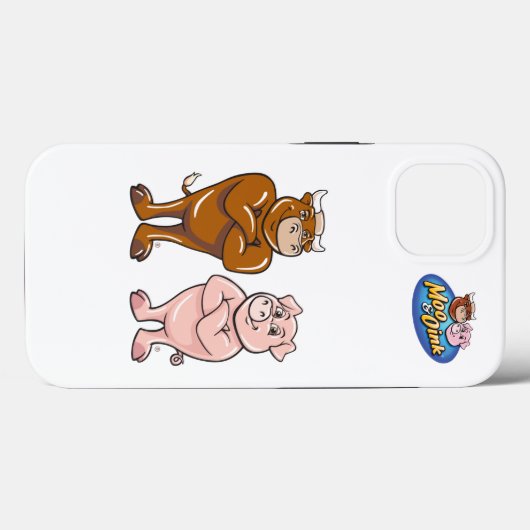 Coques Case-Mate iPhone Couverture Moo & Oink iPhone 13 (Verso (horizontal))