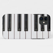 Coques Case-Mate iPhone Couverture noire et blanche de caisse de clavier (Dos (Horizontal))