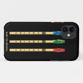 Coques Case-Mate iPhone Couverture noire irlandaise d'iPhone de (Dos (Horizontal))