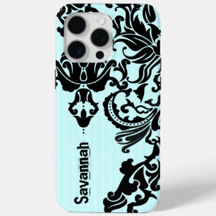 Coque iPhone 15 Pro Max Couverture personnalisée Damask iPhone vous choisi