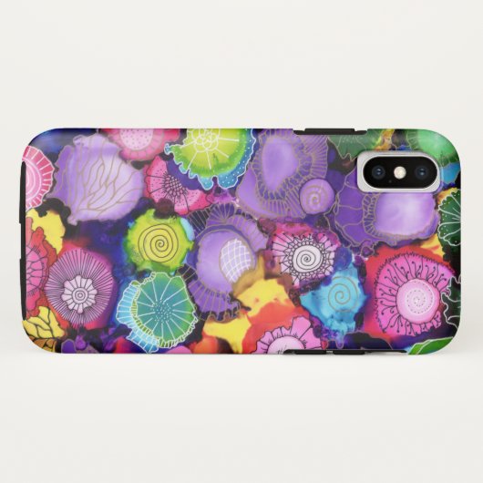 Coques Case-Mate iPhone Couverture pourpre d'iPhone d'abrégé sur (Dos (Horizontal))