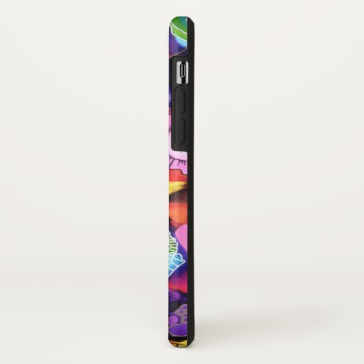 Coques Case-Mate iPhone Couverture pourpre d'iPhone d'abrégé sur (Dos/Gauche)