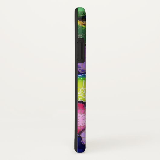 Coques Case-Mate iPhone Couverture pourpre d'iPhone d'abrégé sur (Dos/Droite)