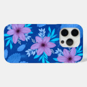 Coques Case-Mate iPhone Couverture pourpre en fleurs (Verso (horizontal))