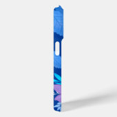 Coques Case-Mate iPhone Couverture pourpre en fleurs (Verso / Droite)