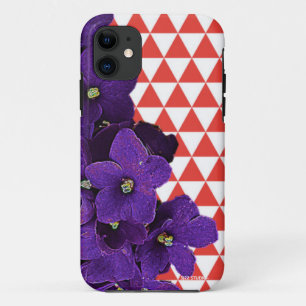 Coque iPhone 11 Couverture rouge de téléphone de pyramides de