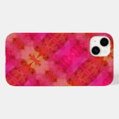 Coques Case-Mate iPhone Couverture rouge et rose Abstraite (Verso (horizontal))