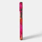 Coques Case-Mate iPhone Couverture rouge et rose Abstraite (Verso / Gauche)
