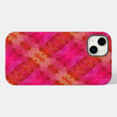 Coques Case-Mate iPhone Couverture rouge et rose Abstraite (Verso (horizontal))