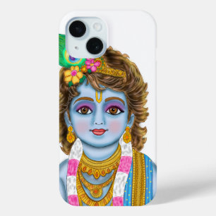 Coque Pour iPhone 15 Couverture téléphonique Enfant Krishna