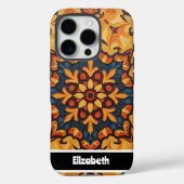 Coques Case-Mate iPhone Couverture téléphonique Mandala bleue personnalisa (Verso)