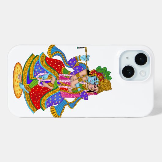 Coques Case-Mate iPhone Couverture téléphonique Radha Krishna (Verso (horizontal))