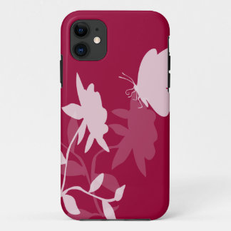 Coque iPhone 11 Couvertures d'iphone de papillon et de fleurs