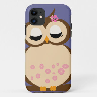 Coque iPhone 11 Couvertures mignonnes du hibou iphone5 de bébé