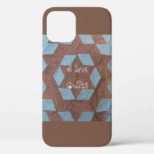 Coques Case-Mate iPhone Couvertures - Motif de Courtepointe - Château (Verso)