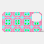 Coques Case-Mate iPhone Couvre pastel vert, imprimé ikat tribal. Style mod (Verso (horizontal))
