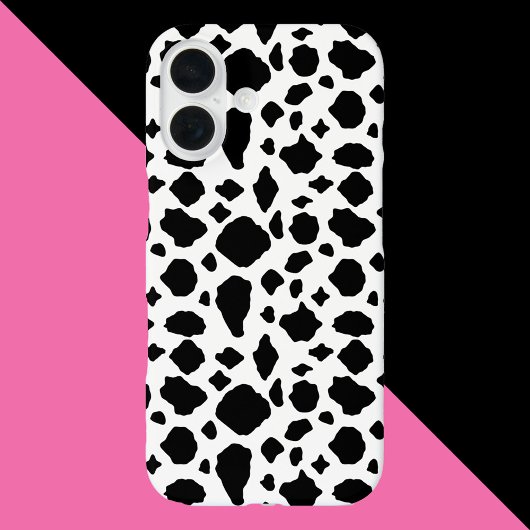 Coques Case-Mate iPhone Cow Black and White Pattern
