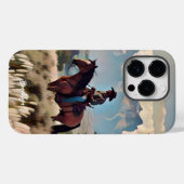 Coques Case-Mate iPhone Cow-boy sur cheval bai (Verso (horizontal))