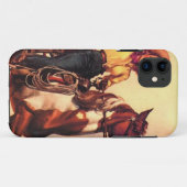 Coques Case-Mate iPhone Cow-girl sur son cheval (Dos (Horizontal))