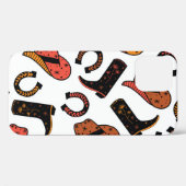 Coques Case-Mate iPhone Cowboy Ranch : Wild West Seamless. (Verso (horizontal))