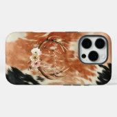 Coques Case-Mate iPhone Cowgirl Cowhal Floral Deer Antlers (Verso (horizontal))