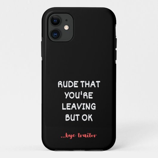 Coques Case-Mate iPhone Coworker Coffee Mug - Rude que vous quittez (Dos)