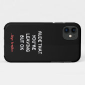 Coques Case-Mate iPhone Coworker Coffee Mug - Rude que vous quittez (Dos (Horizontal))
