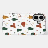 Coques Case-Mate iPhone Cozy Winter Vibes 2026 - Cute Puppy and Kitten Chr (Verso (horizontal))