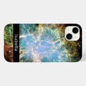 Coques Case-Mate iPhone Crabe Nebula Galaxy Votre nom (Verso (horizontal))