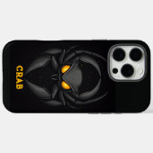 Coques Case-Mate iPhone Crabe spatial personnalisé (Verso (horizontal))