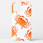 Coques Case-Mate iPhone Crabes orange sans couture motif (Verso)