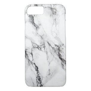 Coques Pour iPhone Crack noir en marbre gris