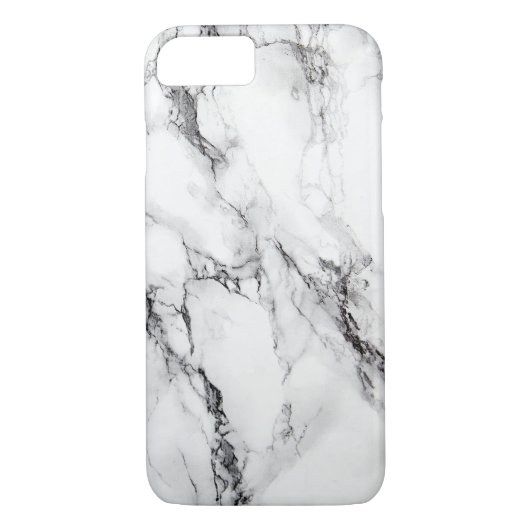 Coques Case-Mate iPhone Crack noir en marbre gris (Dos)