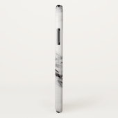 Coques Case-Mate iPhone Crack Noir Gris Et Marbre blanc En Pierre (Dos/Droite)