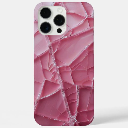 Coques Case-Mate iPhone Crack'd (rose) (Verso)