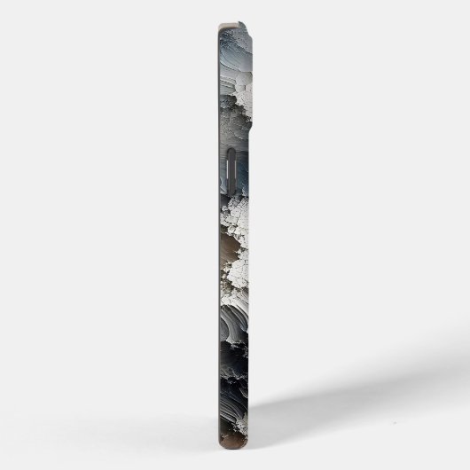 Coques Case-Mate iPhone Crackle texturé Abstrait contemporain (Verso / Droite)