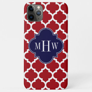 Case-Mate iPhone Case Cranberry What Marocain #5 Marine Nom bleu Monogra